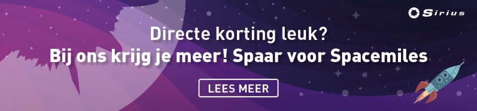 spacemile kortingen - spaar voor korting met spacemiles