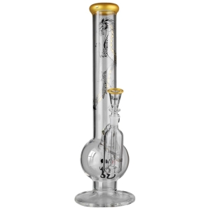 Black Leaf Golden Dragon Bong + Pre-Raffreddatore