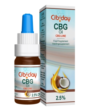 Buy CBG Oil 2,5% (Cibiday) - CBDshop | Sirius