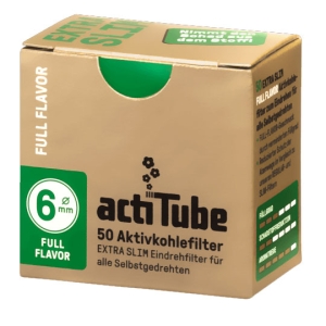 ActiTube Filtros de carvão ativado acti-Tube Extra Slim