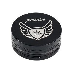 Sem marca Grinder de alumínio Peace 2 peças