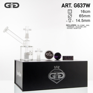 Grace Glass Bongs Sidecar Bubbler dans coffret