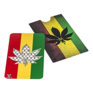 Merkloos Rasta Leaf Creditcard Grinder